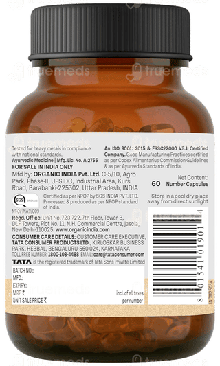 Organic India Triphala Veg Capsule 60
